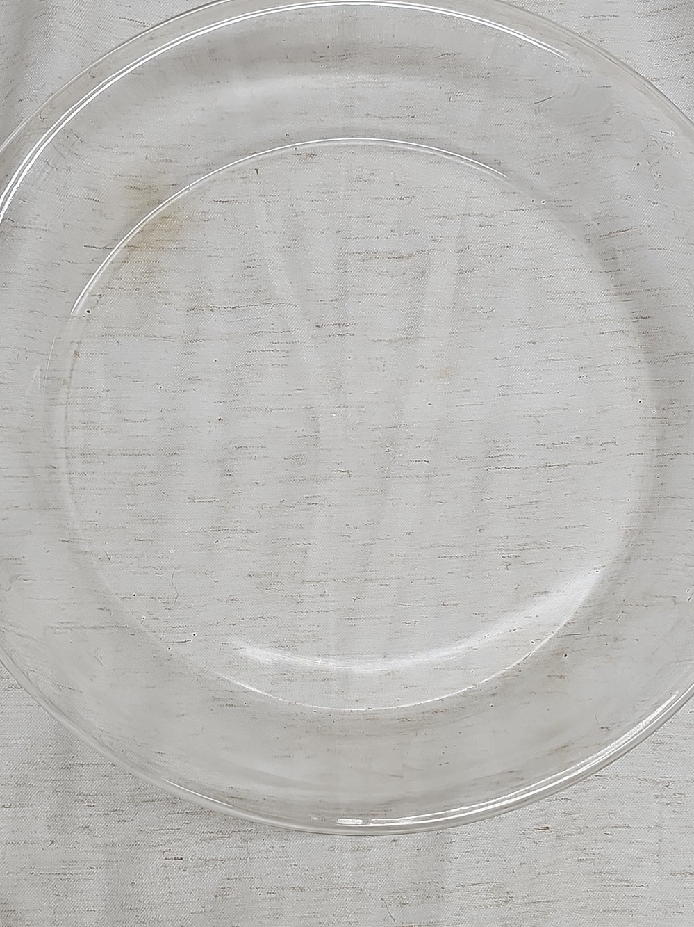 Vintage Pyrex #210 Clear Glass 10" Pie Plate Baking Dish